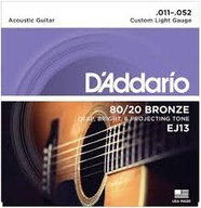 Struny pre akustickú gitaru D'ADDARIO EJ13 11-52 Struny pre akustickú gitaru D'ADDARIO EJ13 11-52
