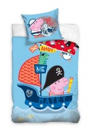 PEPPA PIG PEPA GEORGE na LODI BAVLNENÉ POSTIERKY 160x200 PEPPA PIG PEPA GEORGE na LODI BAVLNENÉ POSTIERKY 160x200