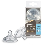 Vsuvka Tommee Tippee 3m+ so stredným prietokom x2 Vsuvka Tommee Tippee 3m+ so stredným prietokom x2