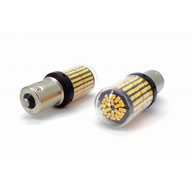 2x LED PY21W, BAU15S 12-24V CANBUS oranžová