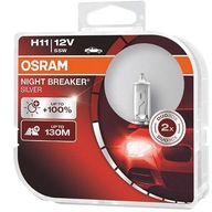 OSRAM H11 NIGHT BREAKER SILVER +100% 130m DUOBOX OSRAM H11 NIGHT BREAKER SILVER +100% 130m DUOBOX