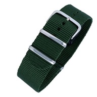 Tkaný remienok na hodinky NATO PREMIUM ELASTIC, zelený 22mm Tkaný remienok na hodinky NATO PREMIUM ELASTIC, zelený 22mm