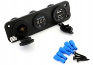 PLS37 ZÁSUVKA ZAPAĽOVAČA CIGARET 12V USB 5V 2A VOLTMETER PLS37 ZÁSUVKA ZAPAĽOVAČA CIGARET 12V USB 5V 2A VOLTMETER