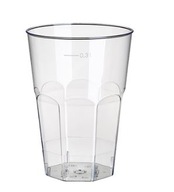 Jednorazové poháre, priehľadné plastové poháre, CAFFE LATTE, 30 kusov Jednorazové poháre, priehľadné plastové poháre, CAFFE LATTE, 30 kusov