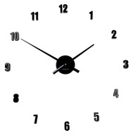 Nástenné hodiny ExitoDesign čierne 48cm