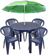 SET NÁMORNÍCKY 4+1 STOLIČEK STôL + SLÁŽNÍK PLAST SET NÁMORNÍCKY 4+1 STOLIČEK STôL + SLÁŽNÍK PLAST