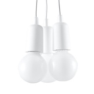DIEGO 3 Stropné svietidlo White E27 Previsnuté podkrovie do detskej izby DIEGO 3 Stropné svietidlo White E27 Previsnuté podkrovie do detskej izby