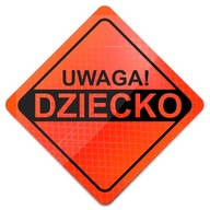 Orange Fluo POZOR DETSKÝ AUTOMAGNET NOVINKA! Orange Fluo POZOR DETSKÝ AUTOMAGNET NOVINKA!