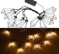 ALBORG 10 LED girlanda, napájaná 2xAA retro loftovými batériami ALBORG 10 LED girlanda, napájaná 2xAA retro loftovými batériami