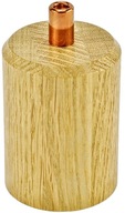 Objímka lampy E27, drevený medený zámok, podkrovný pavúk