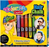 Fixky na vlasy pre chlapcov a dievčatá, 6 zmývateľných farieb