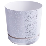 Kvetináč DEKOR pr. 18 cm biely mramor Kvetináč DEKOR pr. 18 cm biely mramor