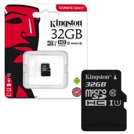Pamäťová karta KINGSTON micro SD 32GB class10 SDHC
