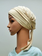 Turban Lara we-72 krémové, módne šatky Eva Design Turban Lara we-72 krémové, módne šatky Eva Design