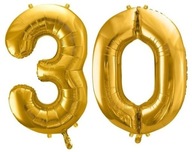 FÓLIOVÝ BALÓN NA 30. NARODENINY 30. ZLATÝ 100 CM FÓLIOVÝ BALÓN NA 30. NARODENINY 30. ZLATÝ 100 CM
