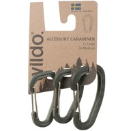 Prídavné karabíny WILDO 3 kusy POM - OLIVE Prídavné karabíny WILDO 3 kusy POM - OLIVE