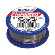 DEDRA 31L61010 Spájka s tavidlom 1mm 100g DEDRA 31L61010 Spájka s tavidlom 1mm 100g
