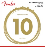 FENDER 70-12L struny pre 12-strunovú gitaru 10-50 FENDER 70-12L struny pre 12-strunovú gitaru 10-50