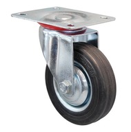 Otočné koliesko na 100kg vozík, priemer 125 mm, guma, kov
