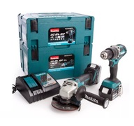 Aku skrutkovač Makita DLX2210T, bezuhlíková brúska, 18 batérií Aku skrutkovač Makita DLX2210T, bezuhlíková brúska, 18 batérií