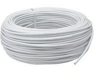 Kábel, napájací kábel OMY 3x1,5, lankový, biely, 25 m