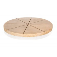 BANQUET MASÍVNA DREVENÁ DOSKA NA KRÁJANIE A PODÁVANIE PIZZY, okrúhla 32 CM