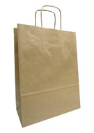 Hnedá papierová taška 24x10x32 240/100/320 A4 hl