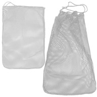 Turistická sieťovaná taška na pranie spodnej bielizne, BIELA