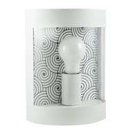 Lampa Fasádne svietidlo Biele záhradné nástenné svietidlo
