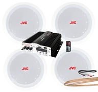 4 REPRODUKTORY JVC STROPNÝ ZVUK MP3 USB DIAĽK