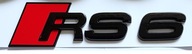 Audi RS6 Emblémy Lesklá čierna