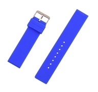 18 mm modrý silikónový remienok na hodinky