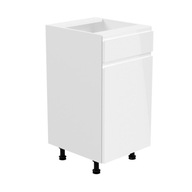 ASPEN D40S1-P spodná skrinka, PRAVÁ, biely lesk.SKLO ASPEN D40S1-P spodná skrinka, PRAVÁ, biely lesk.SKLO