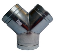 Y-T-kus 3x140 pre odsávaciu hadicu spiro rúrka PUR ventilátor absorbér Y-T-kus 3x140 pre odsávaciu hadicu spiro rúrka PUR ventilátor absorbér