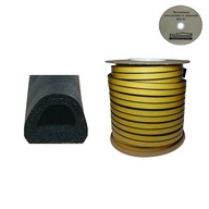Tesnenie na okná, okná D 12x10 mm, 50 metrov Tesnenie na okná, okná D 12x10 mm, 50 metrov