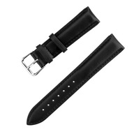 Kožený remienok na hodinky 18mm čierny + teleskopy Kožený remienok na hodinky 18mm čierny + teleskopy