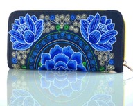 Vyšívaná veľká ľudová peňaženka Etno Flower Vyšívaná veľká ľudová peňaženka Etno Flower