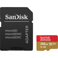 SanDisk Extreme microSDXC 256 GB 190 MB/s U3 A2 SanDisk Extreme microSDXC 256 GB 190 MB/s U3 A2
