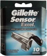 10 x Gillette Sensor Excel Inserts Blades Original 10 x Gillette Sensor Excel Inserts Blades Original