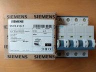 Miniatúrny istič Siemens 5SY8410-7 4P C10 25kA