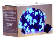 LED VIANOČNÉ SVIETIDLÁ 100 GULIČIEK 9,2 m modré LED VIANOČNÉ SVIETIDLÁ 100 GULIČIEK 9,2 m modré