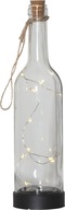 Švédska dekoračná sklenená fľaša LED SOLAR IP44