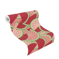 Tapeta WATERMELONS RASCH KIDS TEENS 813814 3D štruktúra Tapeta WATERMELONS RASCH KIDS TEENS 813814 3D štruktúra