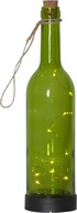 Švédska dekoračná sklenená fľaša LED SOLAR IP4