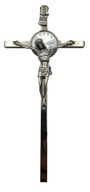 KOVOVÝ STRIEBORNÝ NÁSTENNÝ KRÍŽ 17 CM KOVOVÝ STRIEBORNÝ NÁSTENNÝ KRÍŽ 17 CM