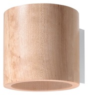Nástenné svietidlo z prírodného škandinávskeho dreva ORBIS do LED jedálne Sollux
