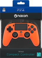 Kompaktný ovládač Nacon PAD PS4 oranžový