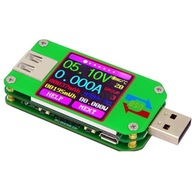 UM24 USB port merač teploty V A Ohm mAh mWh