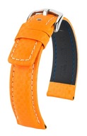 HIRSCH KARBÓNOVÝ ORANŽOVÝ REMÍN NA HODINKY 22 MM HIRSCH KARBÓNOVÝ ORANŽOVÝ REMÍN NA HODINKY 22 MM
