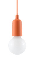 DIEGO 1 Oranžová detská závesná LED lampa